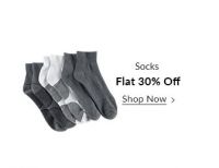 Flat 30% Off on Socks