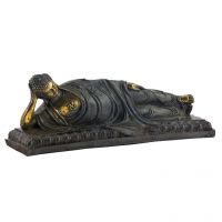 Aapno Rajasthan Awesome Golden Brown Resting Buddha Showpiece