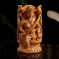 Aapno Rajasthan Carved Wooden Lakshmi