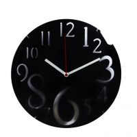 Aapno Rajasthan Dashing Black Huge Numeral Wall Clock