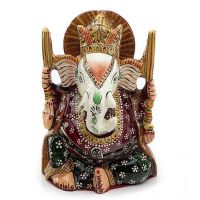 Aapno Rajasthan Hand Painted Enameled Metal Ganapati