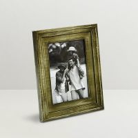 Aapno Rajasthan Light Olive Green Rustic Finish Wooden Photo Frame