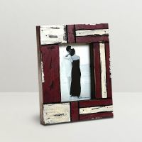Aapno Rajasthan White And Maroon Matte Contour Picture Frame