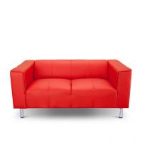 Afydecor Cucina Three Seater Sofa Red