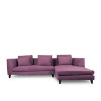 Afydecor Langdon L Shape Sofa Purple