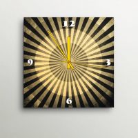 ArtEdge Brown And Black Grunge Wall Clock