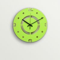 ArtEdge Elegant Green Numeric Laser Cut Work Wall Clock