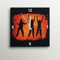 ArtEdge Grunge Dancing People Wall Clock