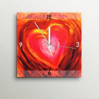 ArtEdge Grunge Heart Wall Clock