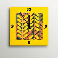 ArtEdge Grunge Leaf Wall Clock