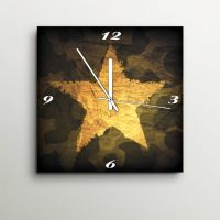 ArtEdge Grunge Star Wall Clock