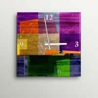 ArtEdge Multi Color Grunge Wall Clock