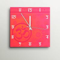 ArtEdge Pink Om Wall Clock