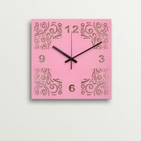 ArtEdge Pink Tribal Design Laser Cut Work Wall Clock