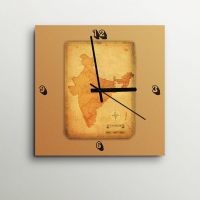 ArtEdge Vintage India Map Wall Clock