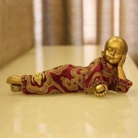 Browse House Contemplating Polyresin Cute Baby Monk