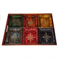 Craftghar Hand Painted Wooden Tray 7 Pcs