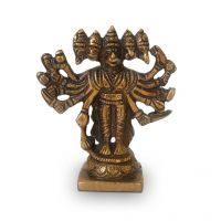 Decor Delight Panchmukhi Hanuman Ji Statue Gold