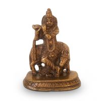 Decor Delight Statue Krishna With Cow Gold