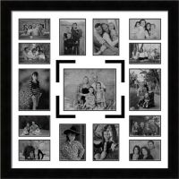 Elegant Arts And Frames 15 Pocket Collage Photo Frame Black