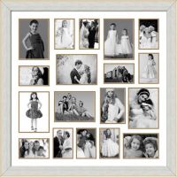Elegant Arts And Frames 18 Pocket Collage Photo Frame Grey
