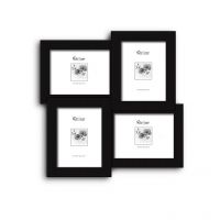 Elegant Arts And Frames 4 In 1 Collage Photo Frame Black