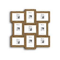 Elegant Arts And Frames 9 In 1 Collage Photo Frame Gold