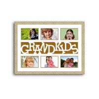 Elegant Arts And Frames Grandkids Collage Photo Frame Cream