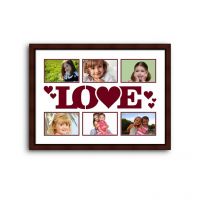 Elegant Arts And Frames Love Collage Photo Frame Maroon