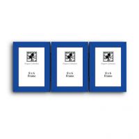 Elegant Arts And Frames Triple Blue Photo Frame