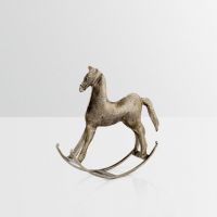 Era Rocking Horse In Antique Silver