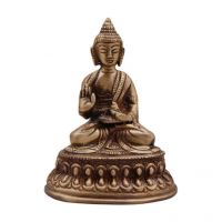 Ethnic Brass Buddha Healing