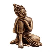 Ethnic Brass Buddha Resting