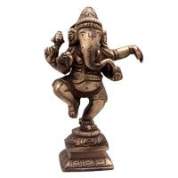 Ethnic Brass Dancing Ganesha