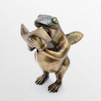 Ethnic Brass Nerdy Frog