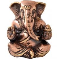 Ethnic Brass Siddhivinayak Ganesha Antique Copper