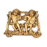Ethnic Brass Twin Cupid Tableware