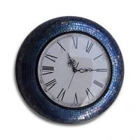 Flourish Concepts Handcrafted Blue Wall Clock