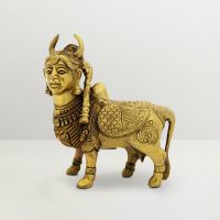 Gifts By Meeta Brass Kamadhenu Cow Idol