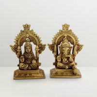Gifts By Meeta Brass Lakshmi Ganesh Idol