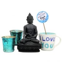Gifts By Meeta Buddha Figurine N Mug Combo