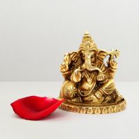Gifts By Meeta Divine Ganesha Brass Figurine