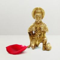 Gifts By Meeta Divine Hanuman Brass Figurine