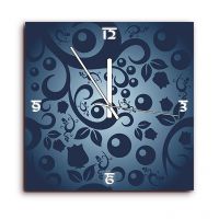 Height Of Designs Blue Print Wall Clock