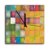Height Of Designs Colorful Squares Wall Clock