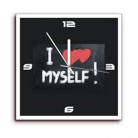 Height Of Designs I Luv Myself Wall Clock