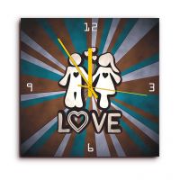 Height Of Designs Love Wall Clock