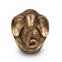 HomeTown Grace Oval Antique Gold Ganesh Statue