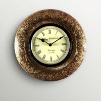 Kraftorium Rajasthani Wooden Wall Clock