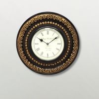 Kraftorium Traditional Fab Rajasthani Wall Clock With Brass Finish